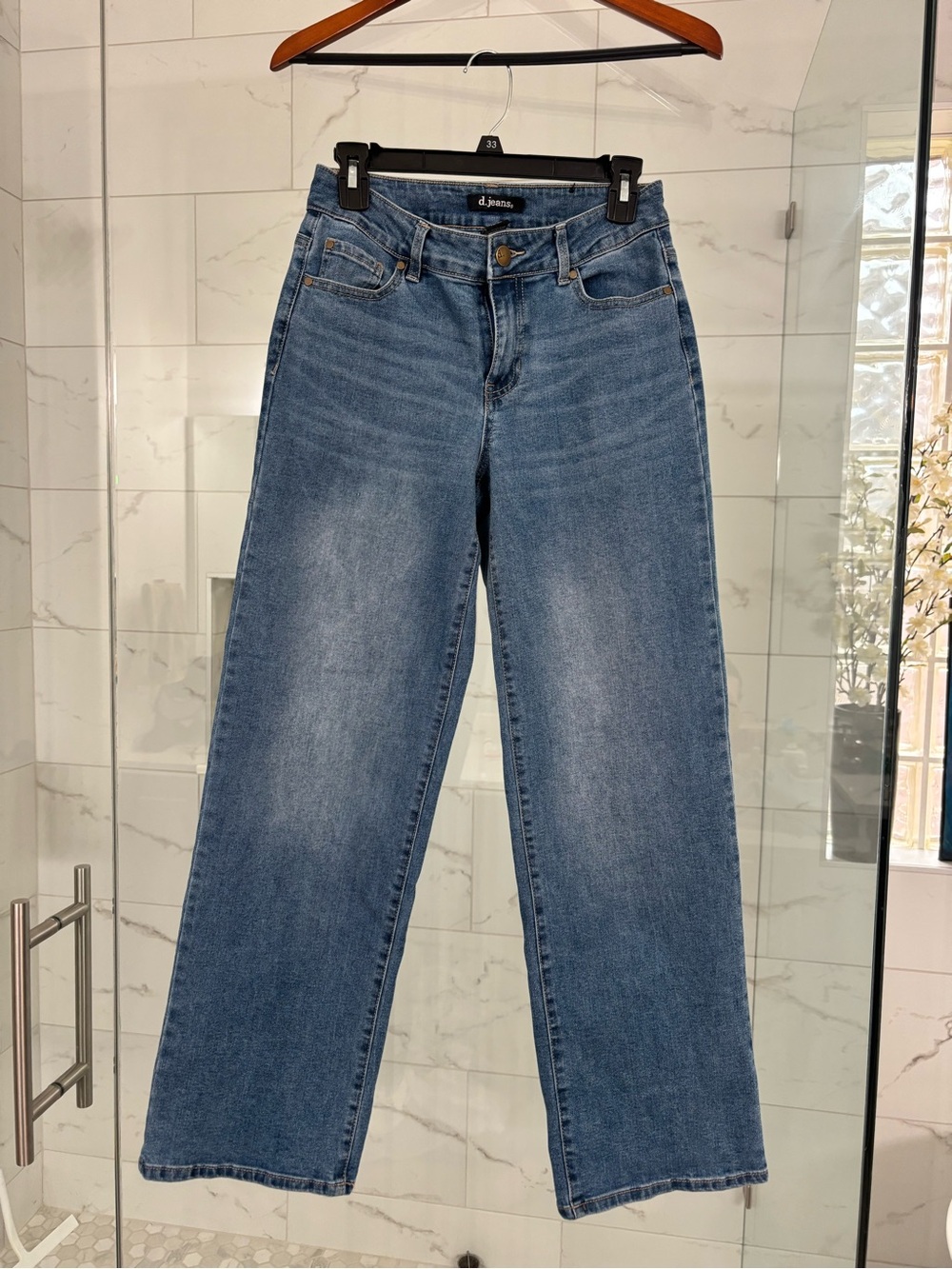 d. jeans Wide-Leg Jeans - Blue Wash